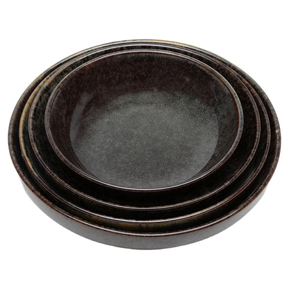 Surface Indi Gray Deep Plate Set of 4 - Medium