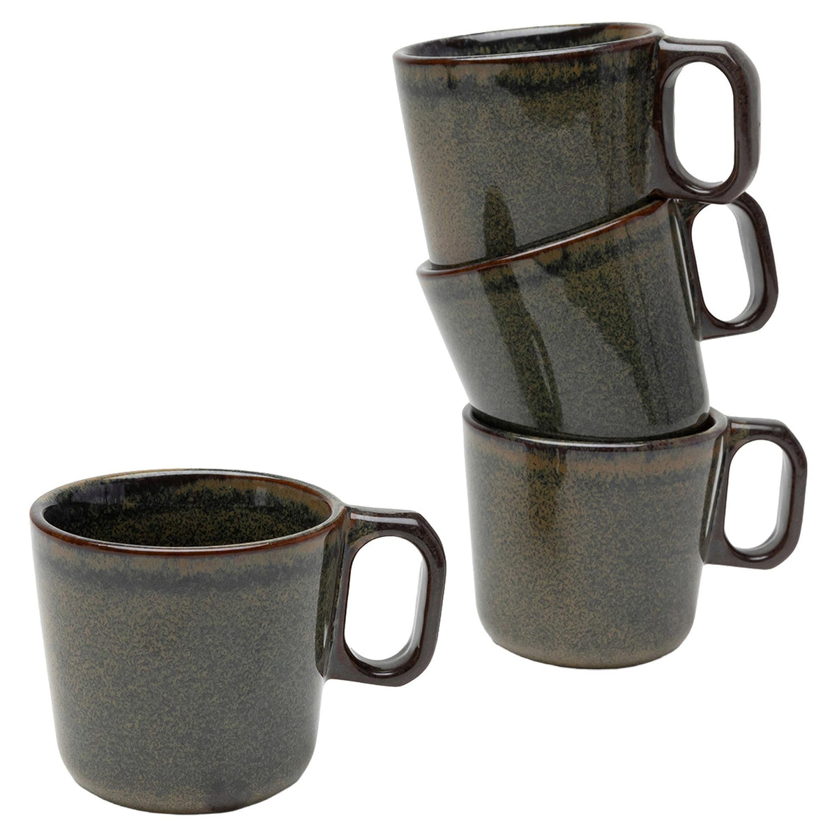 Surface Indi Gray Mug Set of 4 - Small