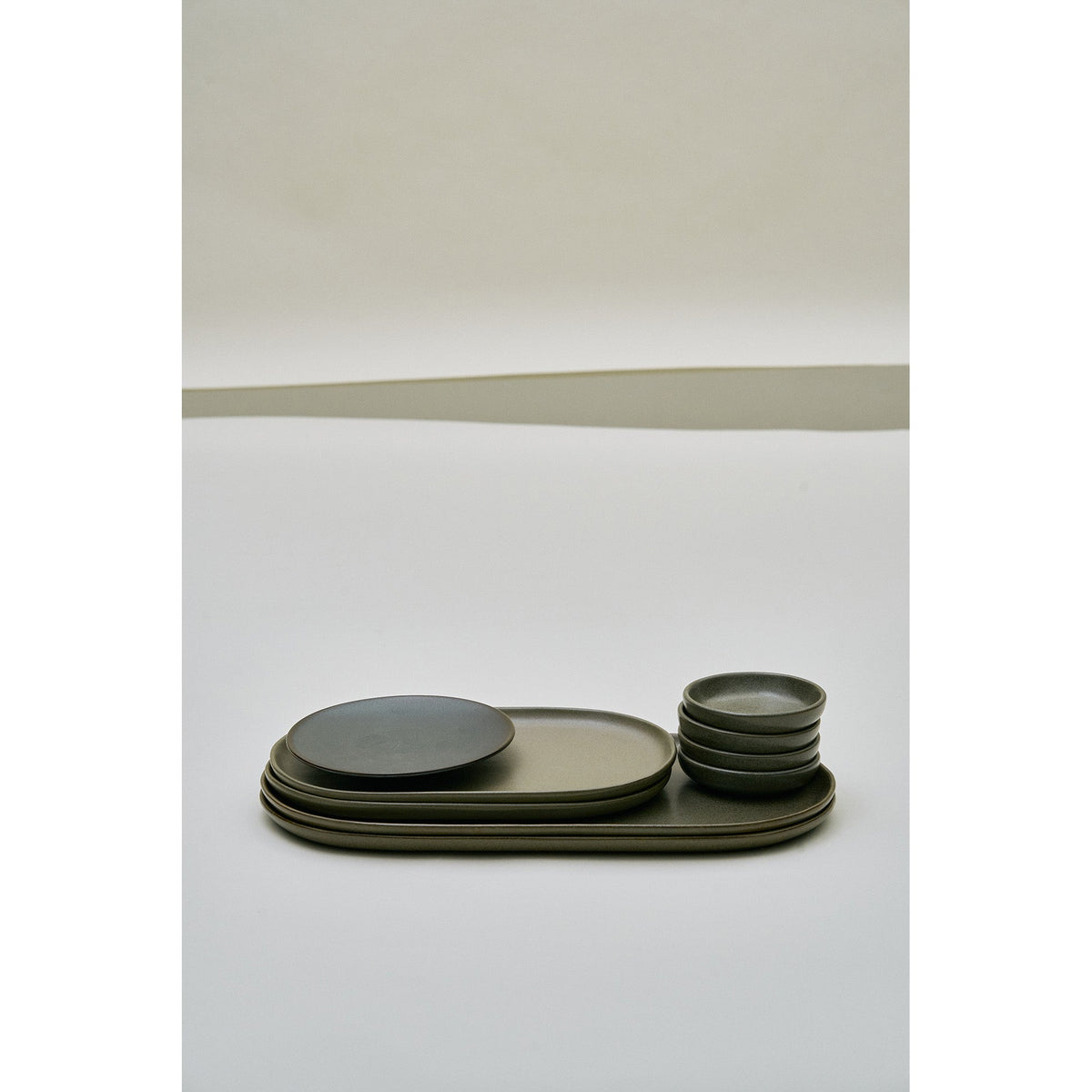 Surface Indi Gray Tapas Plate Set of 2 - Small
