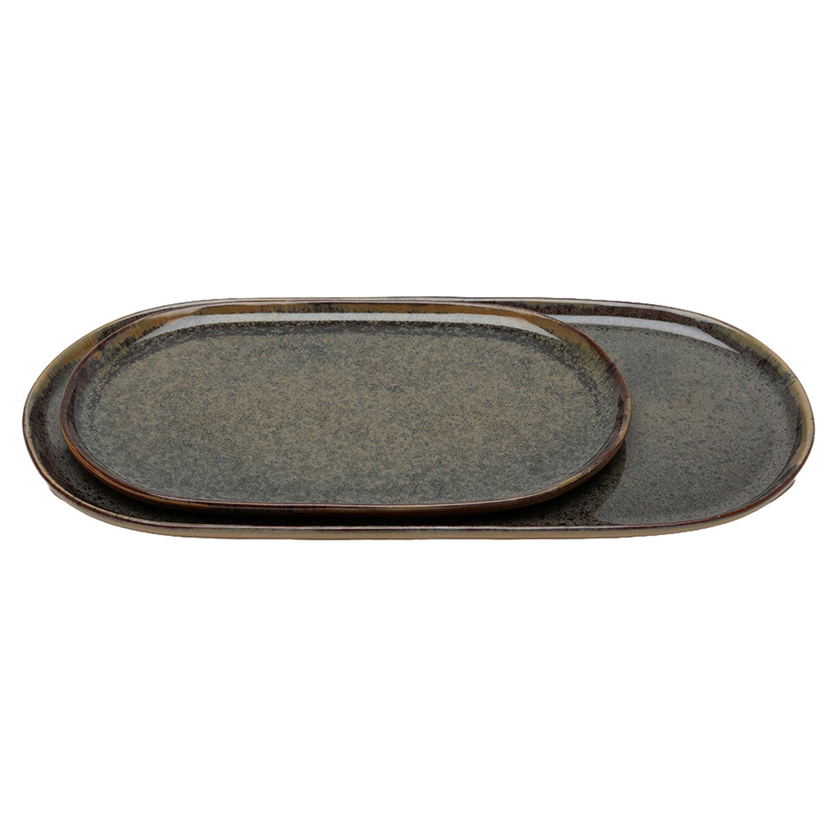 Surface Indi Gray Tapas Plate Set of 2 - Small