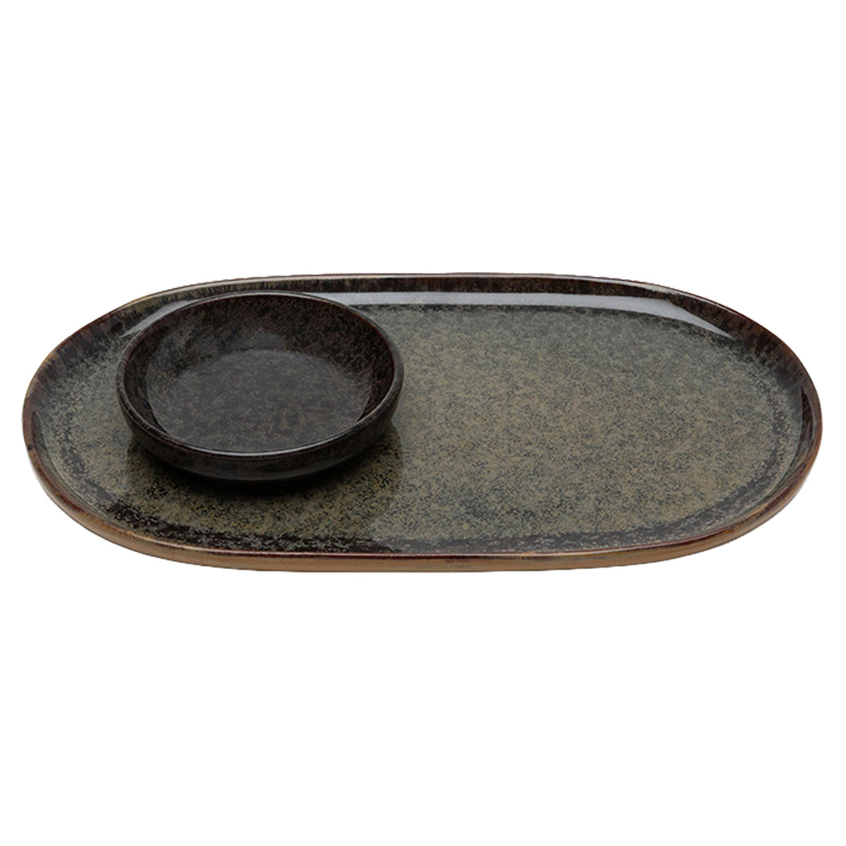 Surface Indi Gray Tapas Plate Set of 2 - Small
