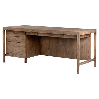 Suspension Desk - Rustic Gray Veneer