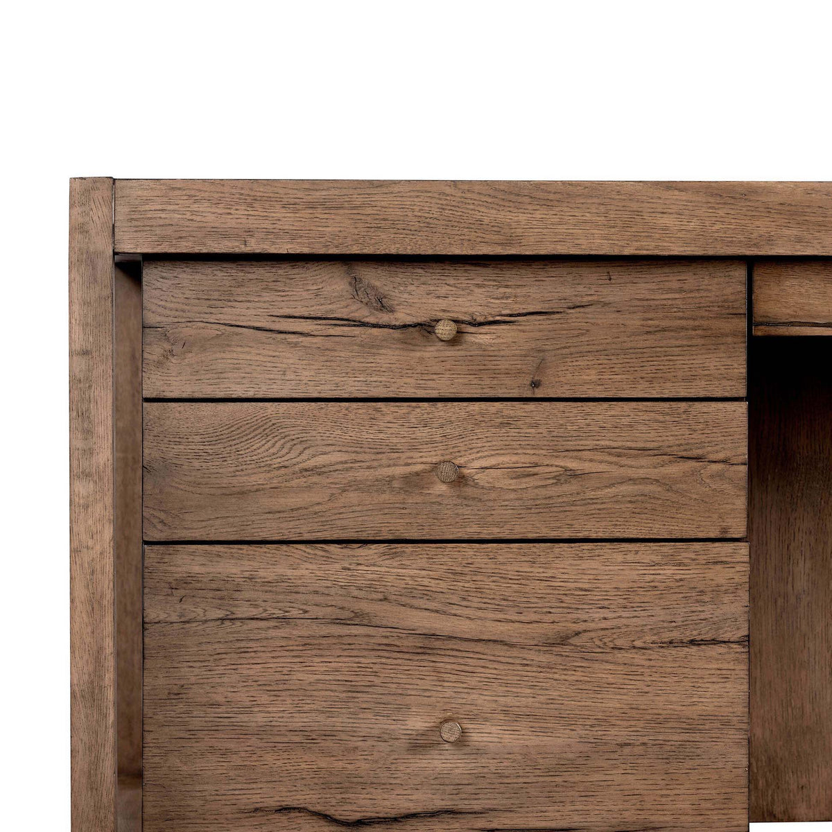 Suspension Desk - Rustic Gray Veneer