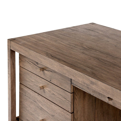 Suspension Desk - Rustic Gray Veneer