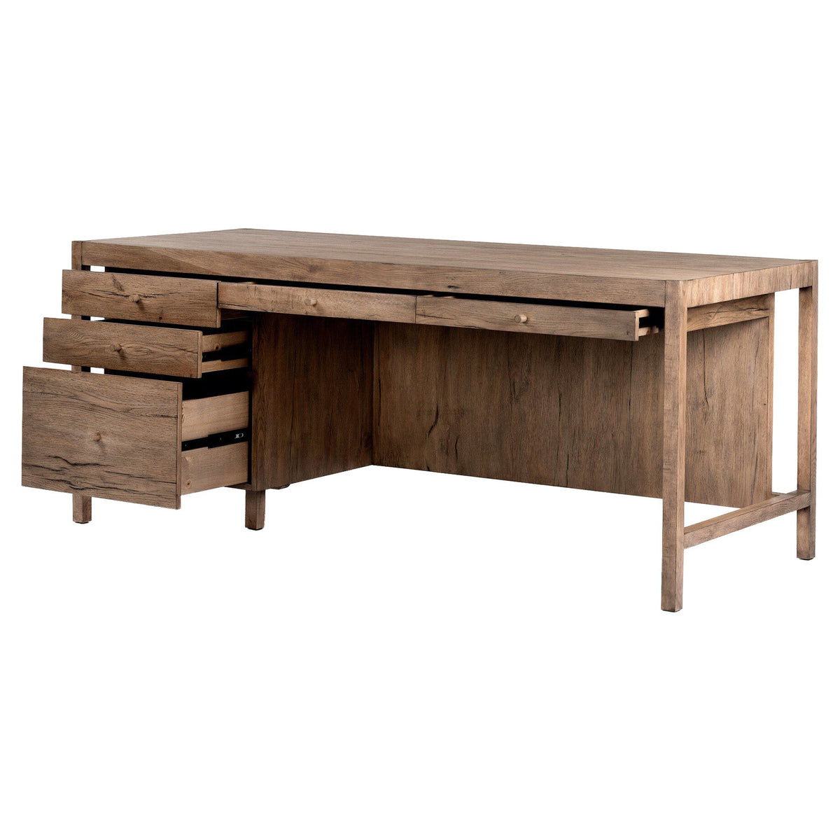 Suspension Desk - Rustic Gray Veneer