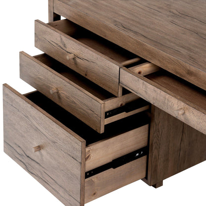 Suspension Desk - Rustic Gray Veneer