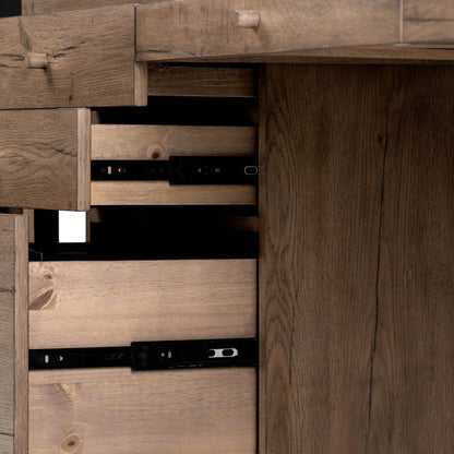 Suspension Desk - Rustic Gray Veneer