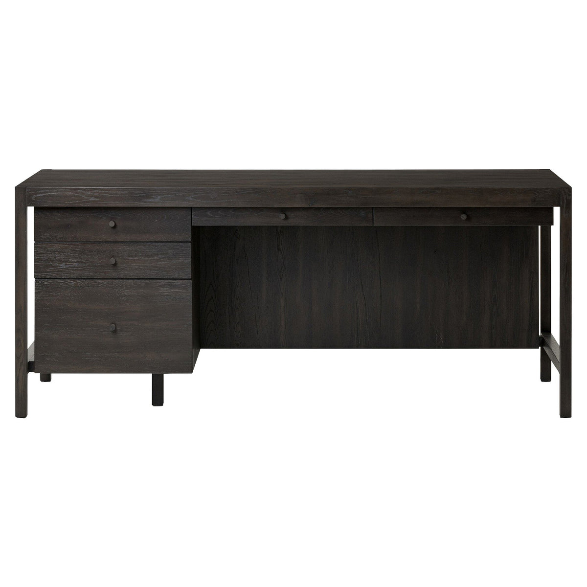 Suspension Desk - Smoked Black Veneer