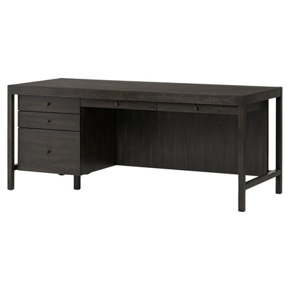 Suspension Desk - Smoked Black Veneer