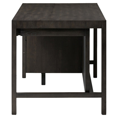 Suspension Desk - Smoked Black Veneer