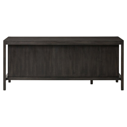 Suspension Desk - Smoked Black Veneer