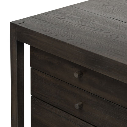 Suspension Desk - Smoked Black Veneer