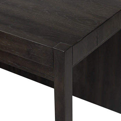 Suspension Desk - Smoked Black Veneer
