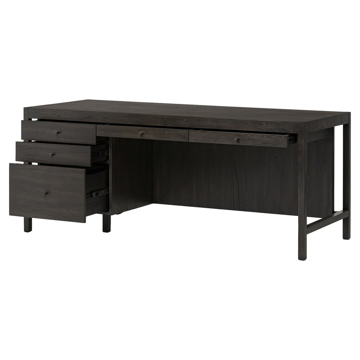 Suspension Desk - Smoked Black Veneer