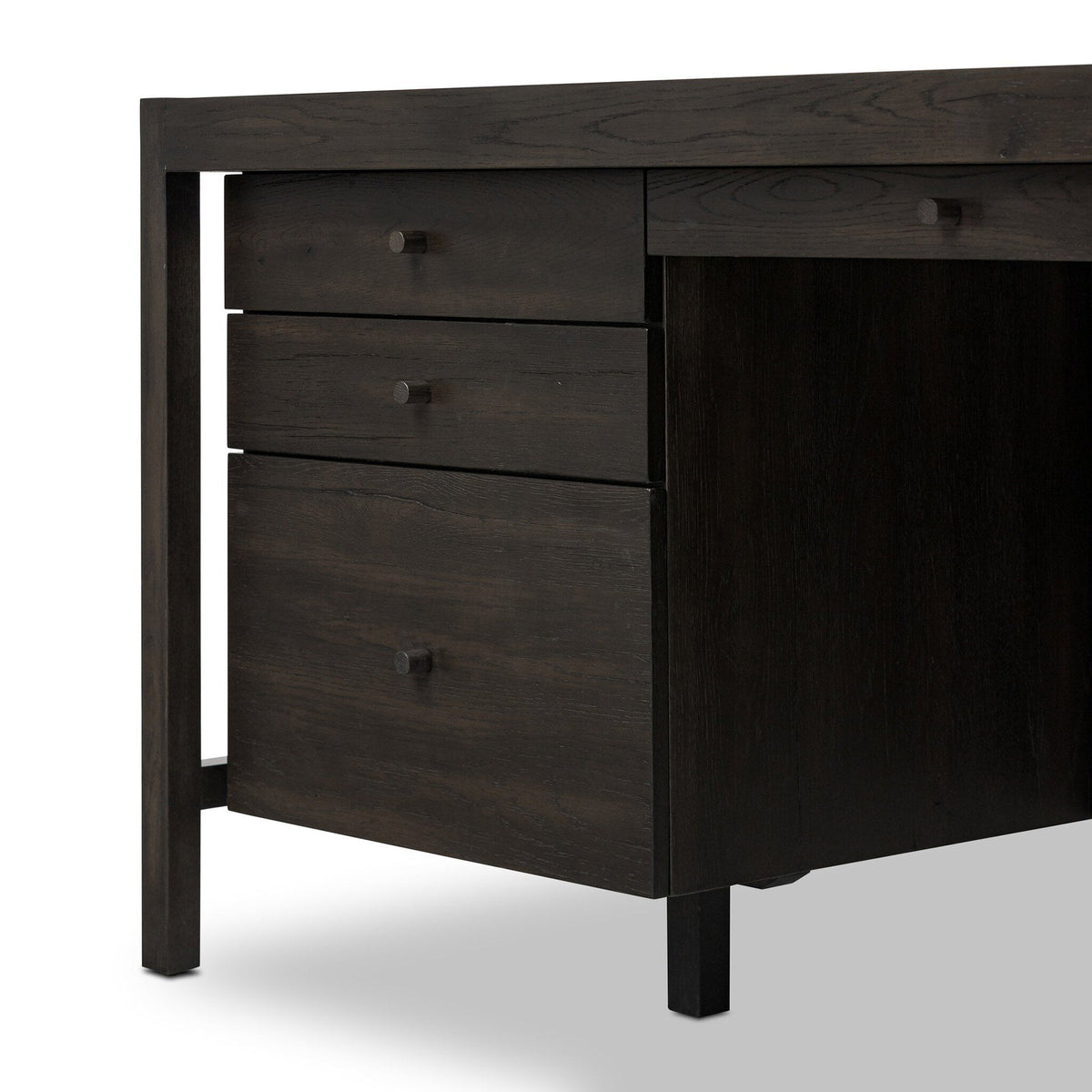 Suspension Desk - Smoked Black Veneer