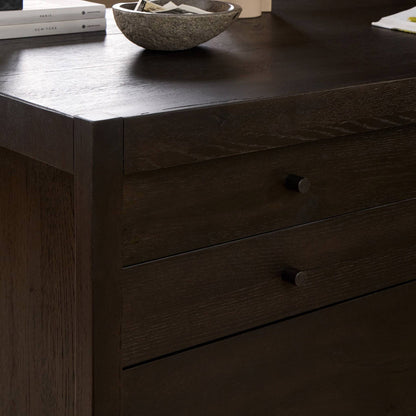 Suspension Desk - Smoked Black Veneer