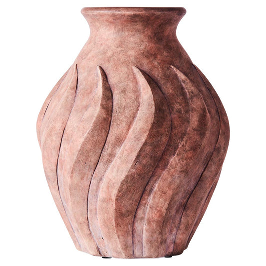 Swirl Large Vase - Brown