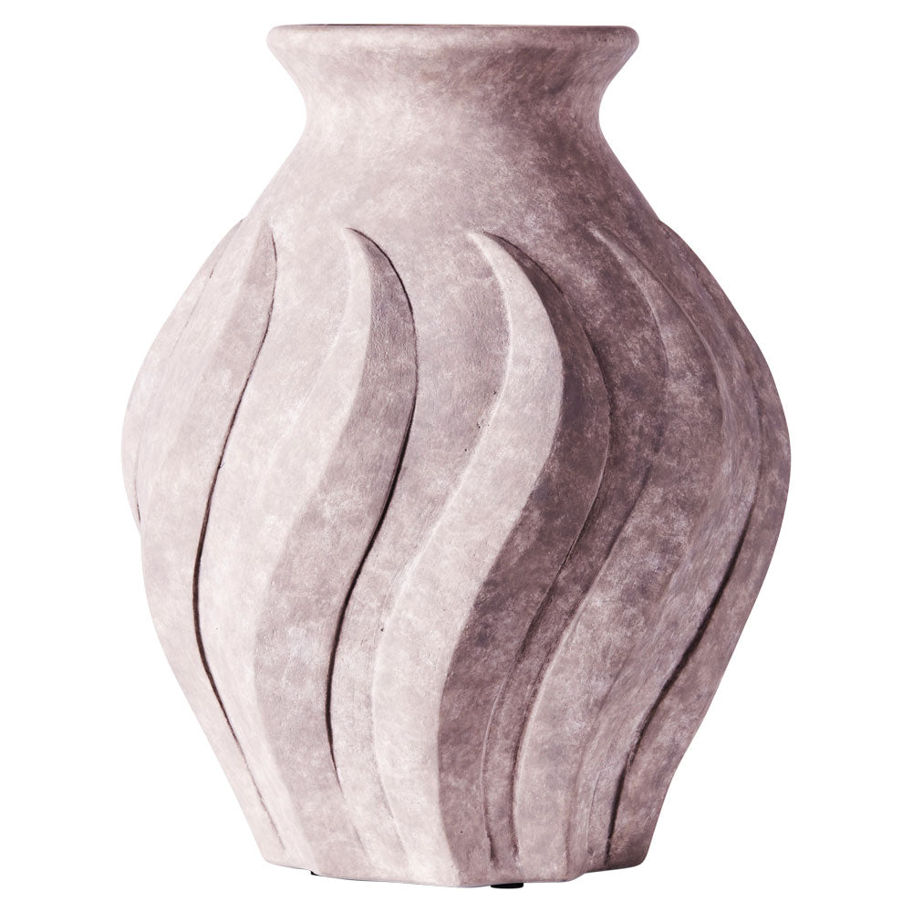 Swirl Large Vase - Gray