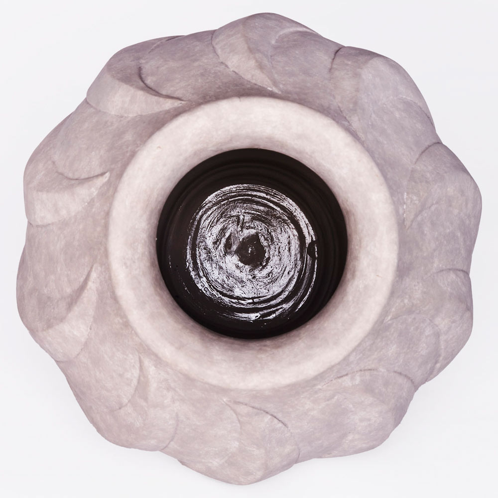 Swirl Large Vase - Gray