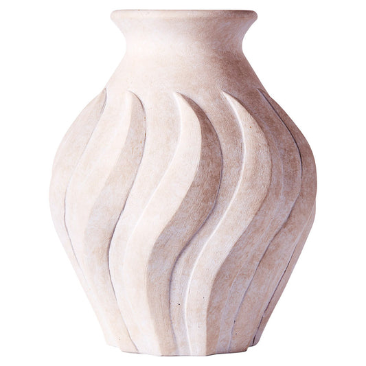 Swirl Large Vase - White