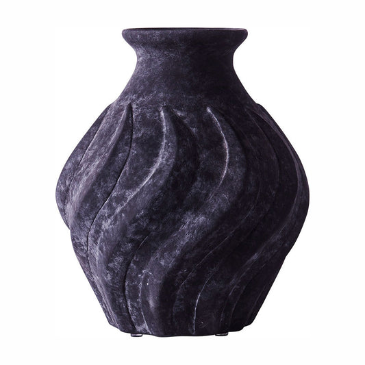 Swirl Small Vase - Black