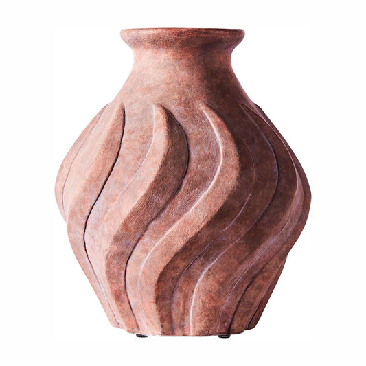 Swirl Small Vase - Brown