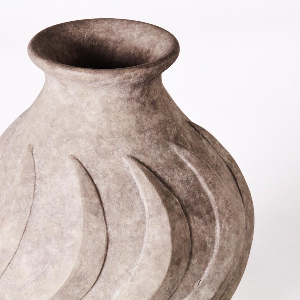 Swirl Small Vase - Gray