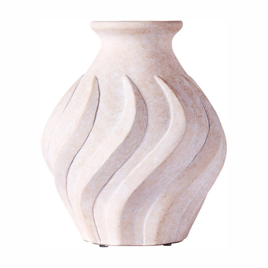 Swirl Small Vase - White