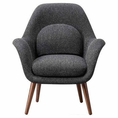 Swoon Lounge Chair Petit - Hallingdal 65 180, Lacquered Walnut
