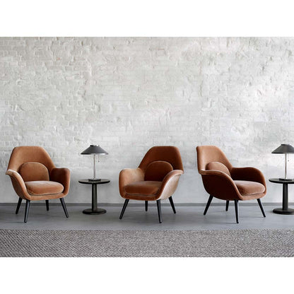 Swoon Lounge Chair Petit - Hallingdal 65 180, Lacquered Walnut