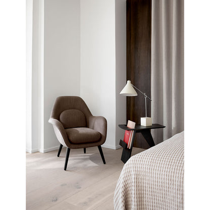 Swoon Lounge Chair Petit - Hallingdal 65 180, Lacquered Walnut