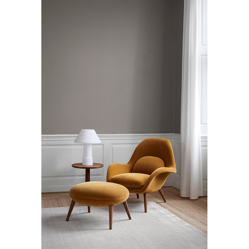 Swoon Ottoman - Harald 3, Lacquered Walnut