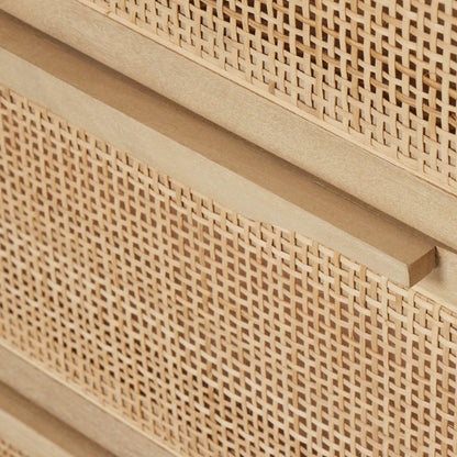 Sydney 9 Drawer Dresser - Natural Cane
