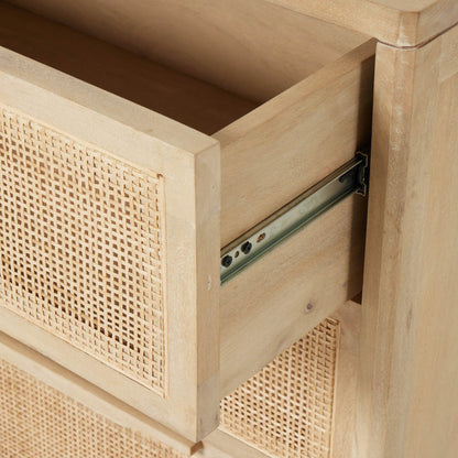 Sydney 9 Drawer Dresser - Natural Cane