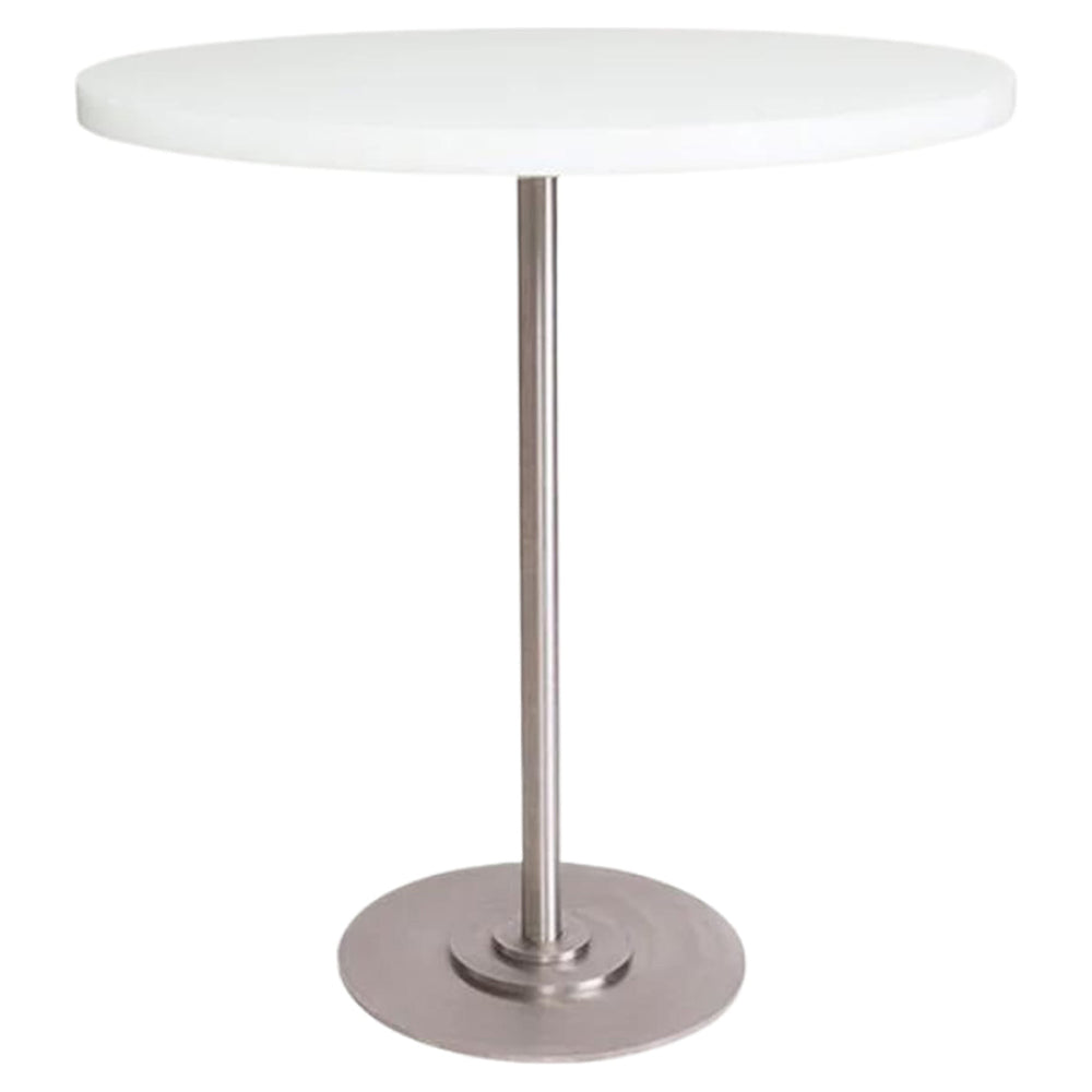 Table 57 - 27.56"W, White, Stainless Steel