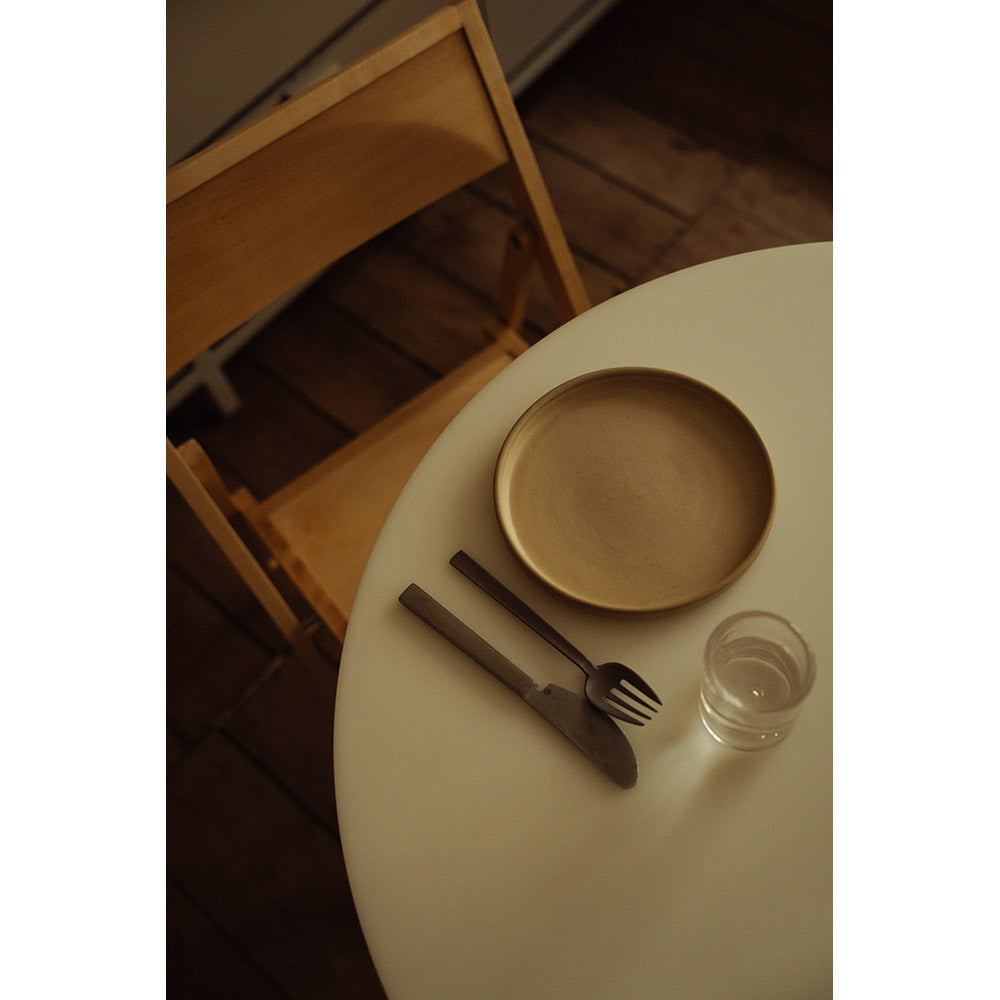 Table 57 - 27.56"W, White, Stainless Steel