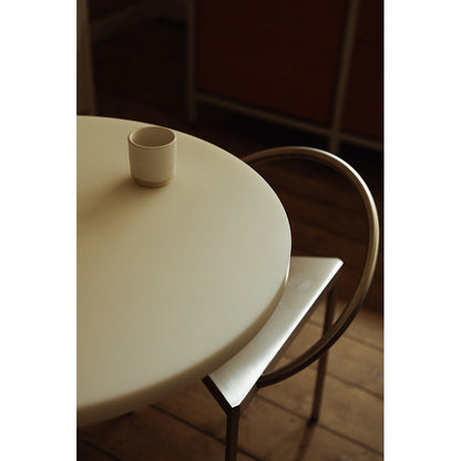 Table 57 - 27.56"W, White, Stainless Steel