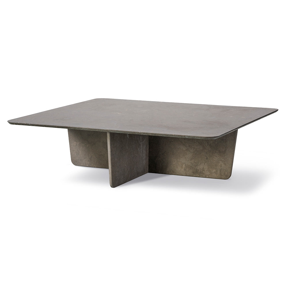 Tableau Square Coffee Table - Dark Atlantico Limestone
