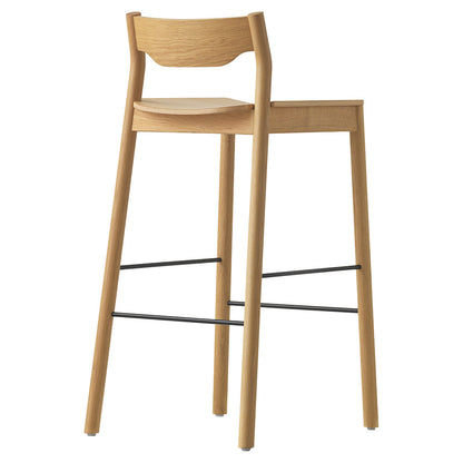 Tangerine Stool With Back - Natural