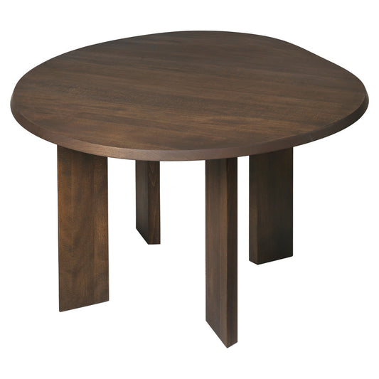 Tarn Dining Table - 45.3", Dark Stained Beech