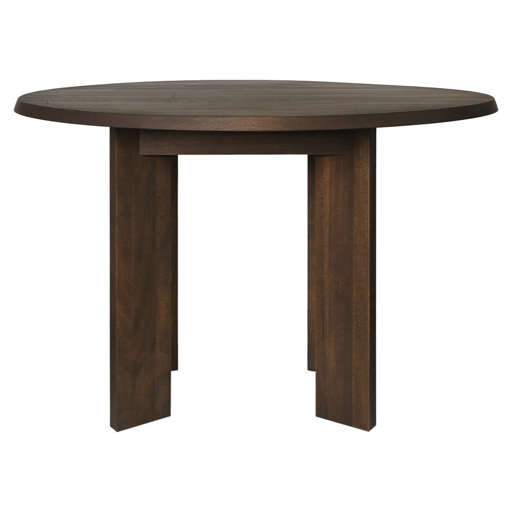 Tarn Dining Table - 45.3", Dark Stained Beech