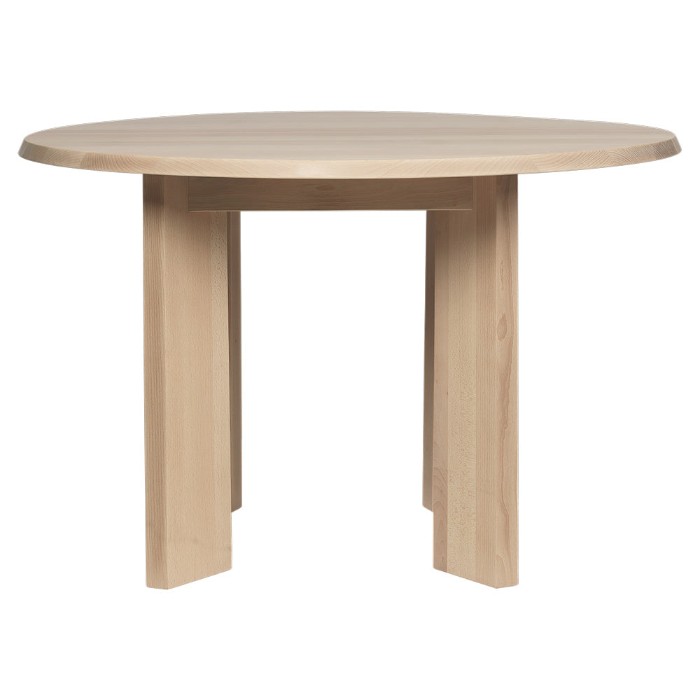 Tarn Dining Table - 45.3", White Oiled Beech