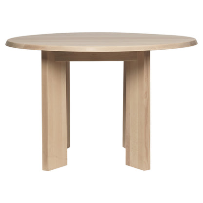 Tarn Dining Table - 45.3", White Oiled Beech