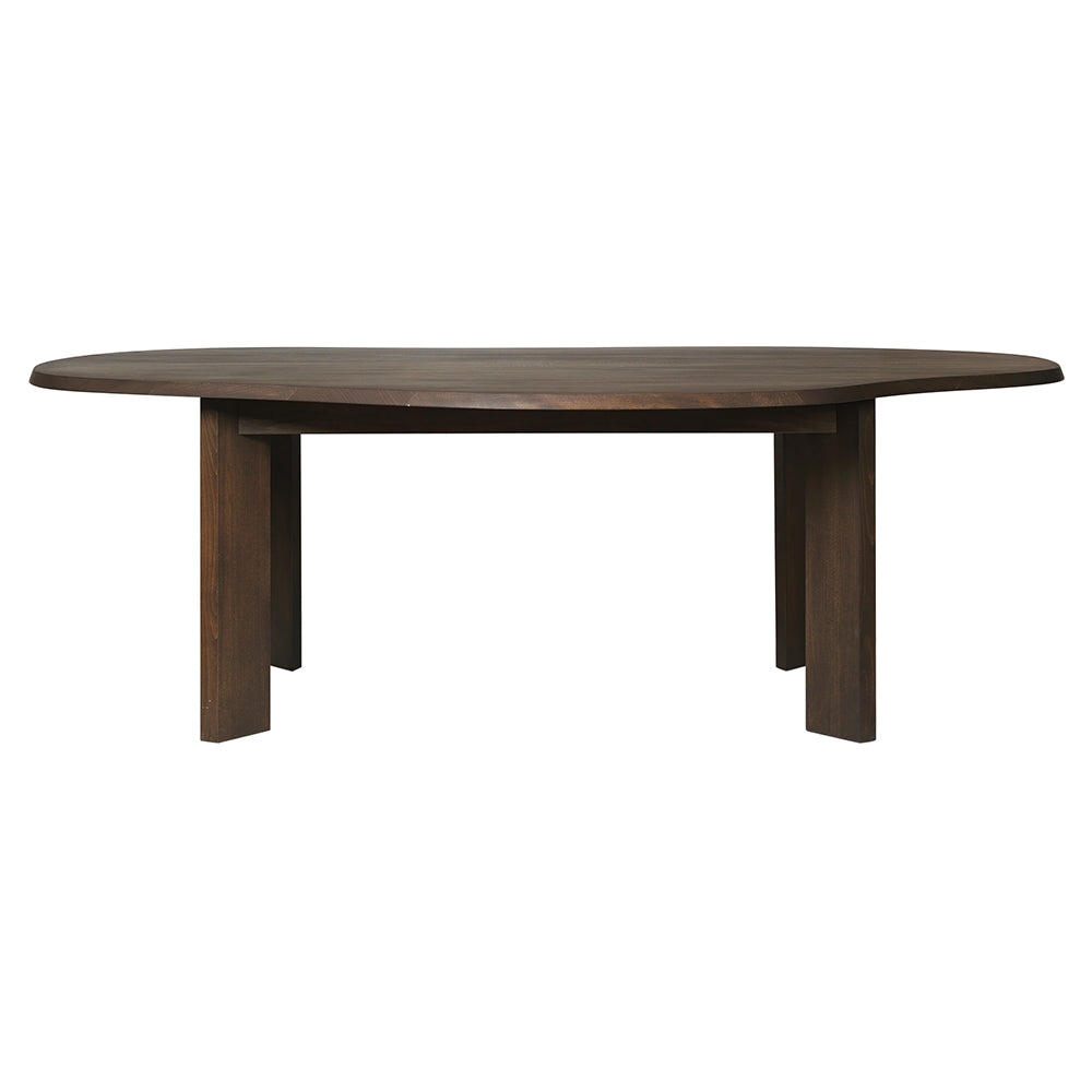 Tarn Dining Table - 86.6", Dark Stained Beech