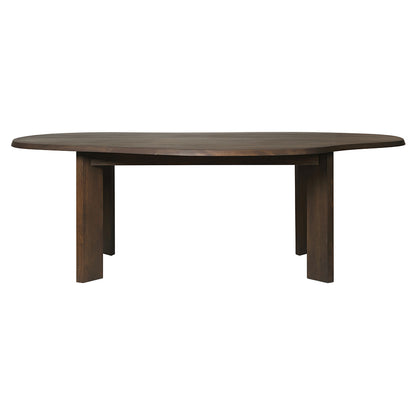Tarn Dining Table - 86.6", Dark Stained Beech