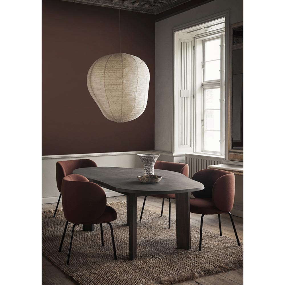 Tarn Dining Table - 86.6", Dark Stained Beech