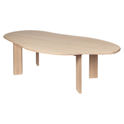 Tarn Dining Table - 86.6", White Oiled Beech