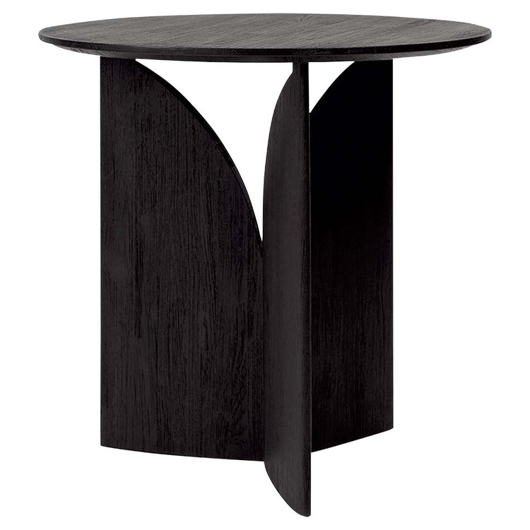 Fin Side Table - Black Teak