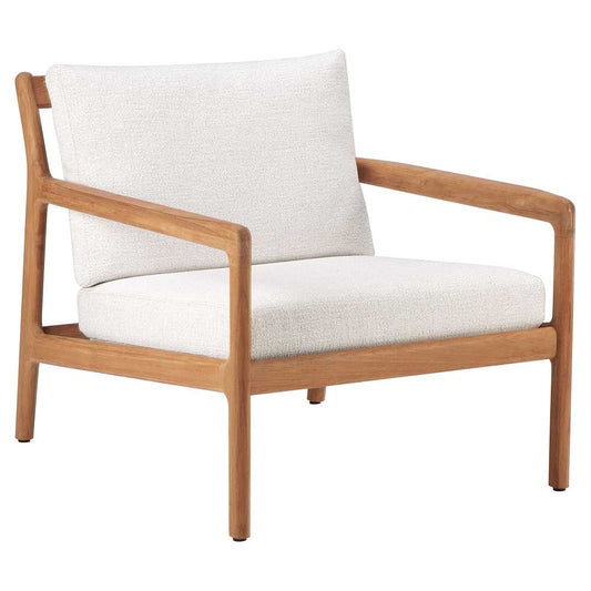 Teak Jack Outdoor Lounge Chair - Off White