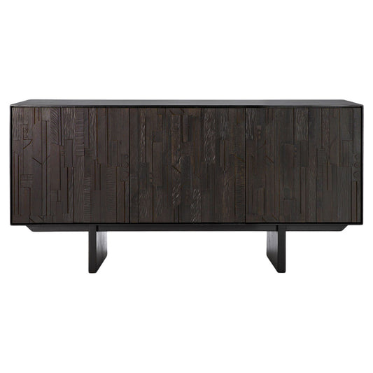 Teak Mosaic Sideboard - 3 Doors